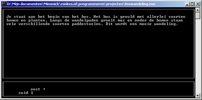 Screenshot van Boswandeling van Joost Ronkes Agerbeek. Klik om het spel te downloaden.